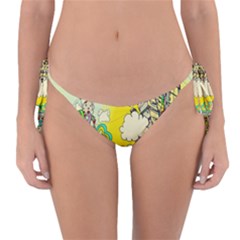 Doodle Wallpaper Artistic Surreal Reversible Bikini Bottoms