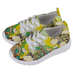 Doodle Wallpaper Artistic Surreal Kids  Lightweight Sports Shoes