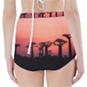 Baobabs Trees Silhouette Landscape Sunset Dusk High-Waisted Bikini Bottoms View2