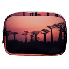 Baobabs Trees Silhouette Landscape Sunset Dusk Make Up Pouch (small) by Jancukart