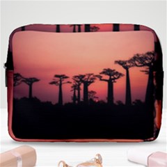 Baobabs Trees Silhouette Landscape Sunset Dusk Make Up Pouch (large) by Jancukart