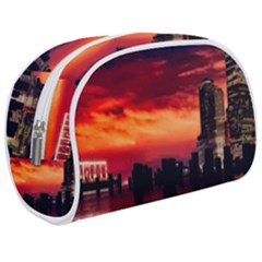 New York City Urban Skyline Harbor Bay Reflections Make Up Case (medium)