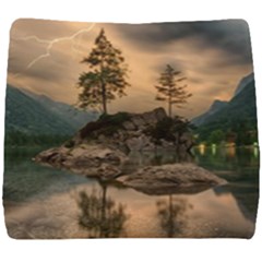 Nature Waters Lake Island Landscape Thunderstorm Seat Cushion