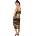 Nature Waters Lake Island Landscape Thunderstorm Waist Tie Cover Up Chiffon Dress View2