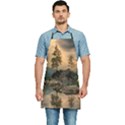 Nature Waters Lake Island Landscape Thunderstorm Kitchen Apron View1