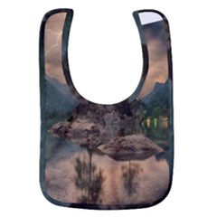 Nature Waters Lake Island Landscape Thunderstorm Baby Bib