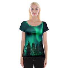 Aurora Northern Lights Phenomenon Atmosphere Sky Cap Sleeve Top