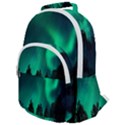 Aurora Northern Lights Phenomenon Atmosphere Sky Rounded Multi Pocket Backpack View1