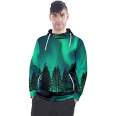 Aurora Northern Lights Phenomenon Atmosphere Sky Men s Pullover Hoodie by Jancukart