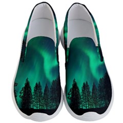 Aurora Northern Lights Phenomenon Atmosphere Sky Men s Lightweight Slip Ons