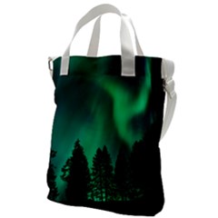 Aurora Northern Lights Phenomenon Atmosphere Sky Canvas Messenger Bag by Jancukart