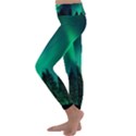 Aurora Northern Lights Phenomenon Atmosphere Sky Kids  Lightweight Velour Classic Yoga Leggings View2