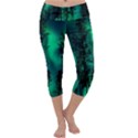 Aurora Northern Lights Celestial Magical Astronomy Capri Yoga Leggings View1