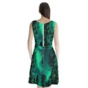 Aurora Northern Lights Celestial Magical Astronomy Sleeveless Waist Tie Chiffon Dress View2