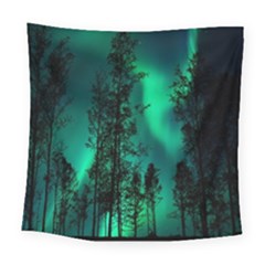 Aurora Northern Lights Celestial Magical Astronomy Square Tapestry (large)