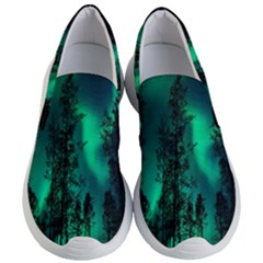 Aurora Northern Lights Celestial Magical Astronomy Women s Lightweight Slip Ons by Jancukart