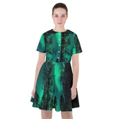 Aurora Northern Lights Celestial Magical Astronomy Sailor Dress