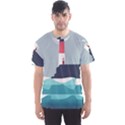 Lighthouse Ocean Nautical Sea Minimal Minimalist Men s Sport Mesh Tee View1