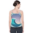 Tsunami Tidal Wave Wave Minimalist Ocean Sea 4 Velvet Spaghetti Strap Top View2