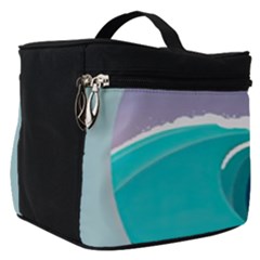 Tsunami Tidal Wave Wave Minimalist Ocean Sea 4 Make Up Travel Bag (small) by Pakemis