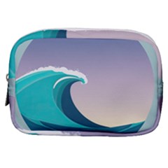 Tsunami Tidal Wave Wave Minimalist Ocean Sea 4 Make Up Pouch (small) by Pakemis