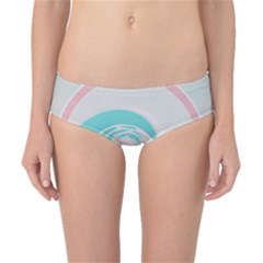 Tidal Wave Ocean Sea Tsunami Wave Minimalist Classic Bikini Bottoms by Pakemis