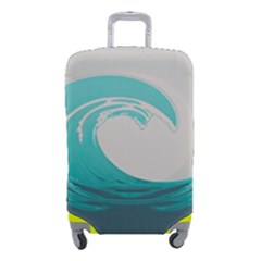 Tidal Wave Ocean Sea Tsunami Wave Minimalist Luggage Cover (small) by Pakemis