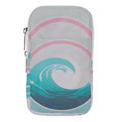 Tidal Wave Ocean Sea Tsunami Wave Minimalist Waist Pouch (large)