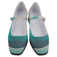 Tidal Wave Ocean Sea Tsunami Wave Minimalist Women s Mary Jane Shoes by Pakemis