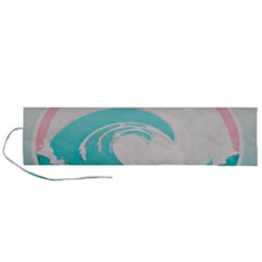 Tidal Wave Ocean Sea Tsunami Wave Minimalist Roll Up Canvas Pencil Holder (l) by Pakemis