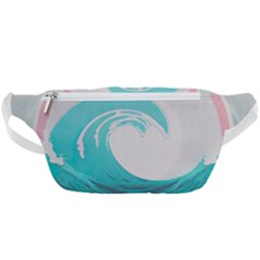 Tidal Wave Ocean Sea Tsunami Wave Minimalist Waist Bag  by Pakemis