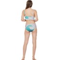 Tidal Wave Ocean Sea Tsunami Wave Minimalist Frilly Bikini Set View2