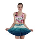 Ai Generated Ocean Waves Sea Water Nautical Mini Skirt View1