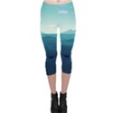 Ai Generated Ocean Waves Sea Water Nautical Capri Leggings  View1