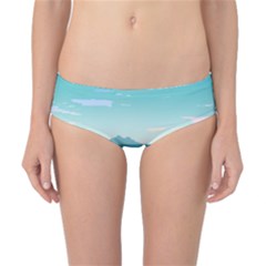 Ai Generated Ocean Waves Sea Water Nautical Classic Bikini Bottoms by Pakemis