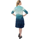 Ai Generated Ocean Waves Sea Water Nautical Long Sleeve Mini Shirt Dress View2