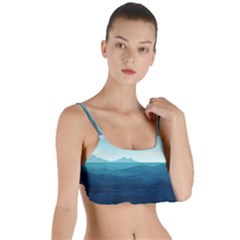 Ai Generated Ocean Waves Sea Water Nautical Layered Top Bikini Top  by Pakemis