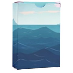 Ai Generated Ocean Waves Sea Water Nautical Playing Cards Single Design (rectangle) With Custom Box by Pakemis