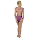 Sunset Ocean Beach Water Tropical Island Vacation Nature High Leg Strappy Swimsuit View2