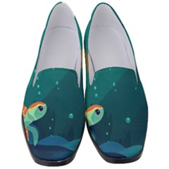 Ai Generated Ocean Sea Fish Aquatic Water Nature 5 Women s Classic Loafer Heels by Pakemis