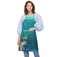 Ai Generated Ocean Sea Fish Aquatic Water Nature 5 Pocket Apron by Pakemis