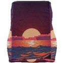 Sunset Ocean Beach Water Tropical Island Vacation 5 Car Seat Velour Cushion  View2