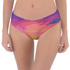 Sunset Ocean Beach Water Tropical Island Vacation 4 Reversible Classic Bikini Bottoms by Pakemis