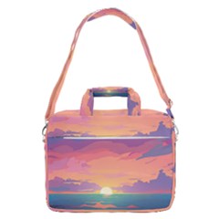 Sunset Ocean Beach Water Tropical Island Vacation 4 Macbook Pro 16  Shoulder Laptop Bag by Pakemis