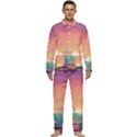 Sunset Ocean Beach Water Tropical Island Vacation 4 Men s Long Sleeve Velvet Pocket Pajamas Set View1