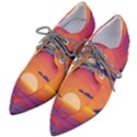 Sunset Ocean Beach Water Tropical Island Vacation Landscape Pointed Oxford Shoes View2