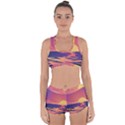 Sunset Ocean Beach Water Tropical Island Vacation Racerback Boyleg Bikini Set View1