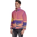 Sunset Ocean Beach Water Tropical Island Vacation Men s Puffer Bubble Jacket Coat View2