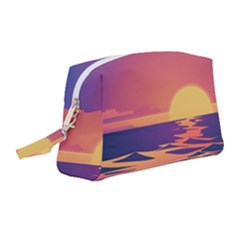 Sunset Ocean Beach Water Tropical Island Vacation Wristlet Pouch Bag (medium) by Pakemis