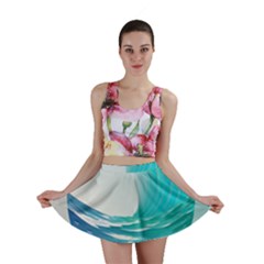 Tsunami Tidal Wave Wave Minimalist Ocean Sea 2 Mini Skirt by Pakemis